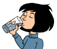 Girl Drinking Water